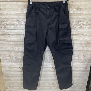 Propper Mens 36x32 Pants Tactical Double Knee Blue Cargo‎ Elastic Waist Pockets